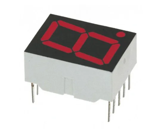 63-4793-89 HDSP-H103 Broadcom 7-Segment LED Display, CC Red 4.2 mcd RH DP 14.2mm HDSP-H103