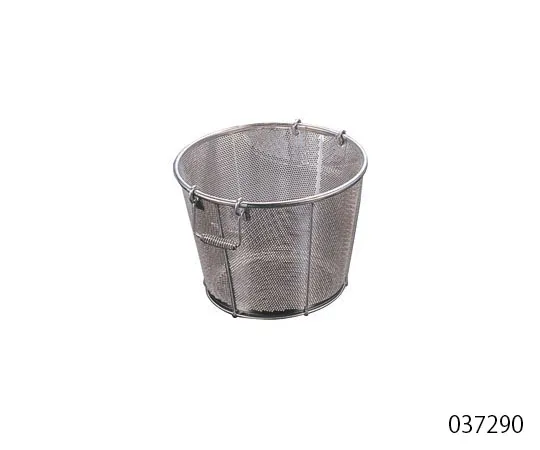 62-3817-93 BK 18-8 Punching Deep Basket 33 cm Hole Diameter φ2 mm Handle A