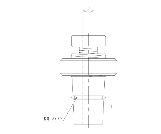 62-2103-51　［Discontinued］PTFE Vacuum Seal　3344-10-4L