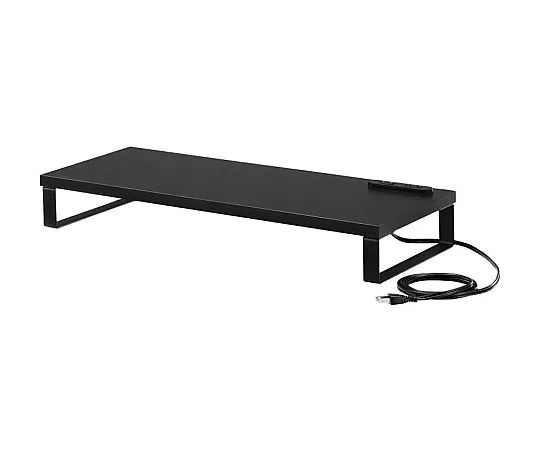 67-7864-48　［Discontinued］Monitor Stand with Outlet (W600, Black)　MR-LC212BK