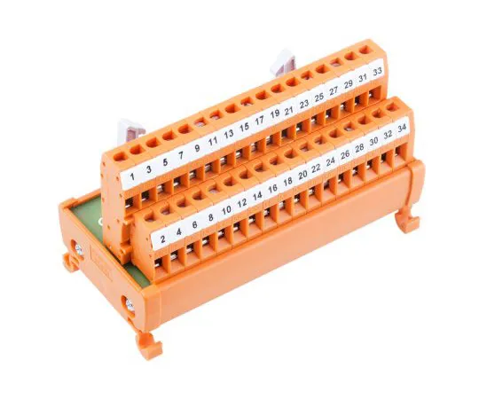 63-4927-75 RS PRO, 34 Pole Flat Ribbon Cable Connector, Male Interface Module, DIN Rail Mount 665-9661