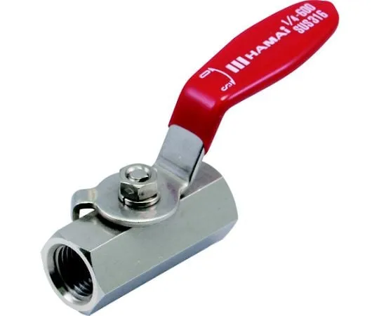 65-1978-69 Stainless Steel Ball Valve (Lever) Total Length 54.5 mm BSS-01-15RC