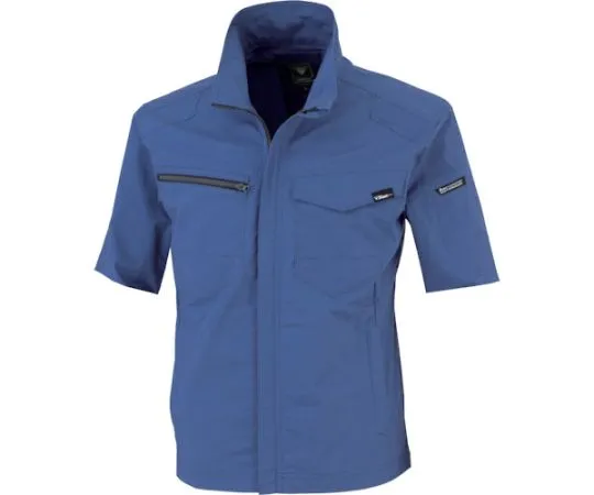 65-8386-92 TC Stretch Short Sleeve Blouson Blue 3L 1711-40-3L