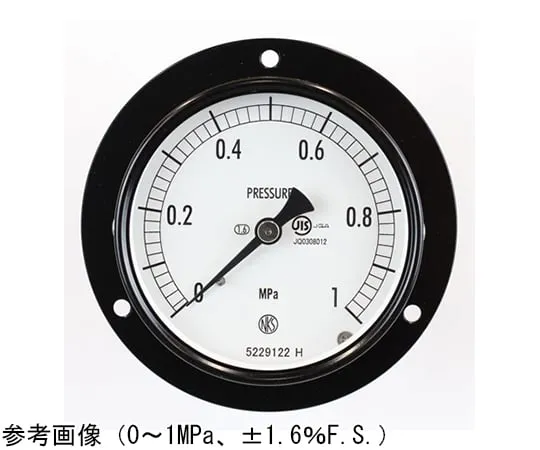 65-4275-85-20 Normal Pressure Gauge (Φ75) Embedded D Frame (Mounting Hole) with 0.16 MPa Inspection Certificate AC15-281
