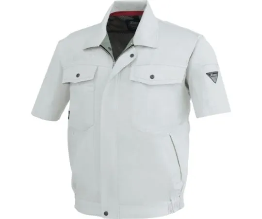 65-8324-09 Short Sleeve Blouson Gray 3L 1271-20-3L