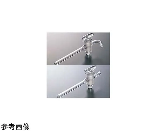 65-6866-69 Horizontal Mouth Desiccator Cock (for Rubber Stopper) for 120~210 φ8 3531-01