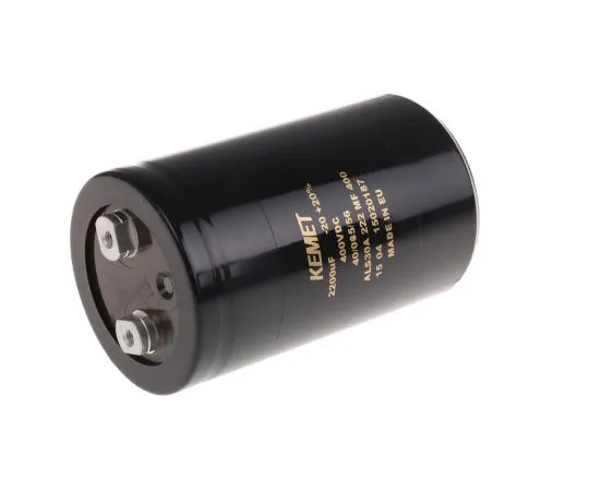 63-4778-25 KEMET 2200μF 400V dc Aluminium Electrolytic Capacitor, Chassis Mount 66 x 105mm +85°C 66mm 105mm ALS30A222MF400