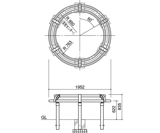 65-1806-61 Tree Circle Φ1952 X H835 SP-800-C-17