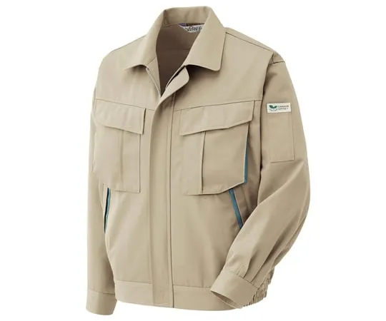 65-1295-99 Work Clothes, Eco Antistatic Male/Female Pair Long Sleeve Blouson Beige SS RCS2580-UE-SS RCS2580-UE-SS
