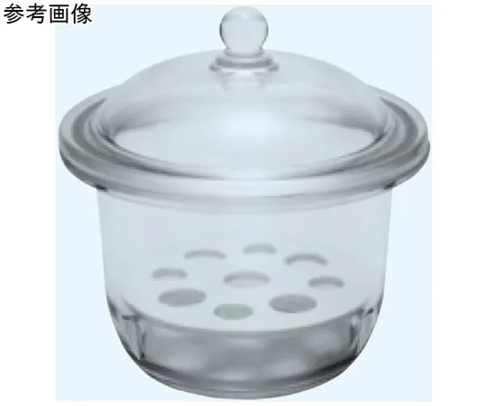 65-8682-82 Glass Desiccator (Ball Lid Type) White Nominal Diameter 120 639-120