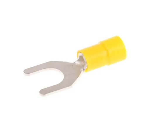 63-4891-49 RS PRO Insulated Crimp Spade Connector, 4mm² to 6mm², 12AWG to 10AWG, M8 Stud Size Vinyl, Yellow 613-9867