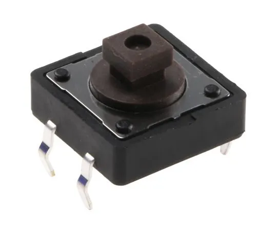 63-4777-17 Brown Plunger Tactile Switch, SPST-NO 50 mA @ 12 V dc 3.8mm DTS24NV