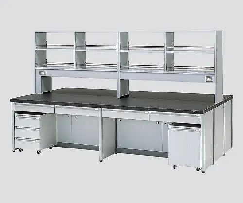 3-3818-01　［Discontinued］Central Laboratory Bench with Drawer, Frame Type with Unit, with Face-To-Face Sink 1800 x 1200 x 800/1800　HDOD-1812