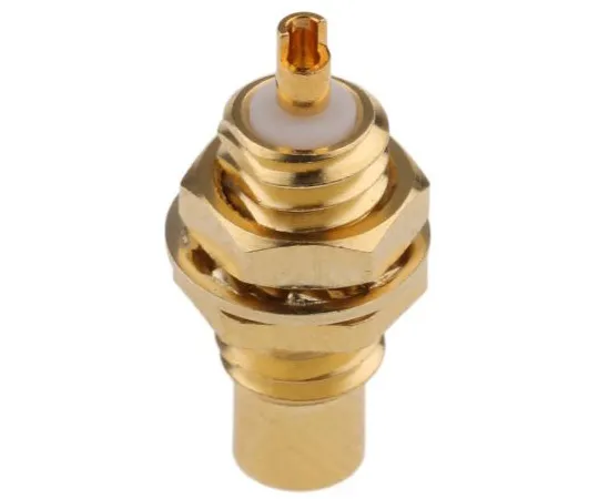 63-4874-27 RS Straight 50Ω Panel Mount Bulkhead Fitting SMC Jack, Solder Termination 546-3440