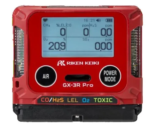 65-0500-47 Personal Multi-Gas Detector GX-3RPro (Flammable/Oxygen/Carbon Monoxide/Hydrogen Sulfide) Dry Batteries Compatible with Bluetooth BH1E100D1