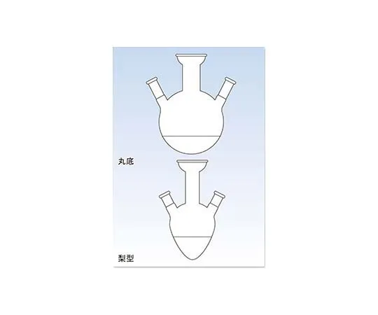 65-6812-36 Three-necked Flask for Distillation 500 mL 35/20-19/38 1517-01