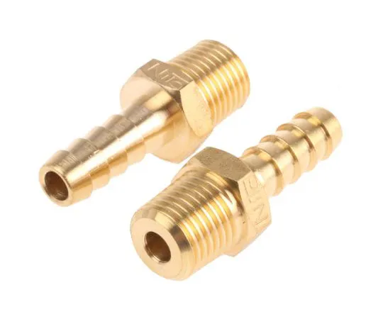 63-4840-18 RS PRO Straight Brass Hose Connector, 3/8 in G Male 506-7238