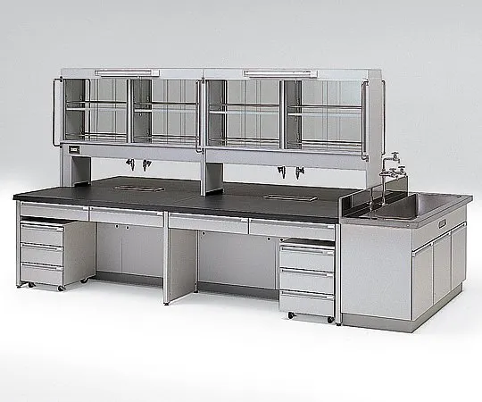 3-5742-01　［Discontinued］Central Laboratory Bench Frame Type 2400 x 1500 x 800/1870　HDZ-2415