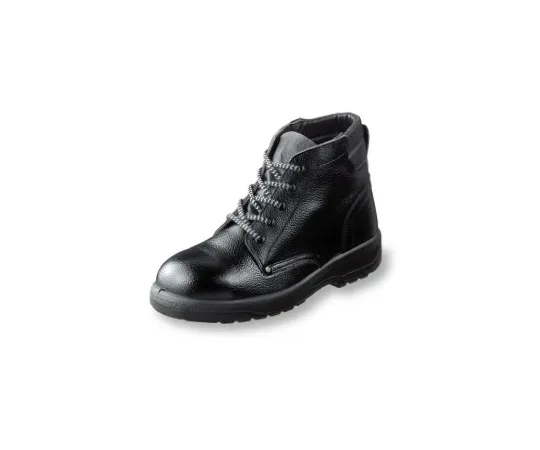 64-6535-97 Urethane 2-Layer Medium Lace-Up Boots Black 23.5 cm AG212