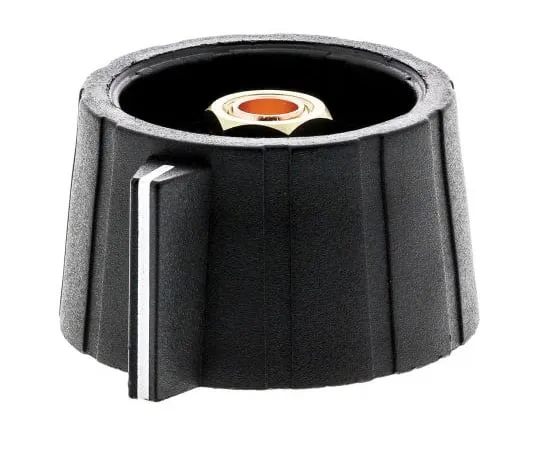 63-4786-55 Sifam Potentiometer Knob, Collet Type, 29mm Knob Diameter, Black, 6mm Shaft SP291 006 BLACK