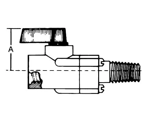 61-0196-92 Housing Ball Valve PL-1 1/4In. Delrin. NPTM/NPTF 1/Pk 1PK XX1100001