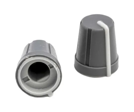 63-4805-71 RS PRO Potentiometer Knob, Push-On Type, 13mm Knob Diameter, Grey, D Shaped Shaft Type, 6.4mm Shaft 467-6718