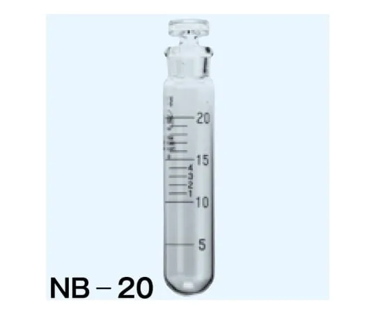 65-8670-75 Test Tube Round Bottom White Minimum Scale 1 mL 20 mL TS15, Diameter 22 x Total Height 117 mm NB-20