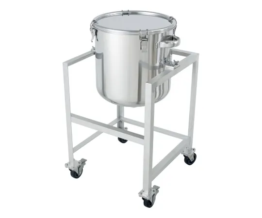 62-8610-02 Panel Type Stainless Steel Sealed Container (Clip Type) with Stand 35L DT-CTH-ASC-36