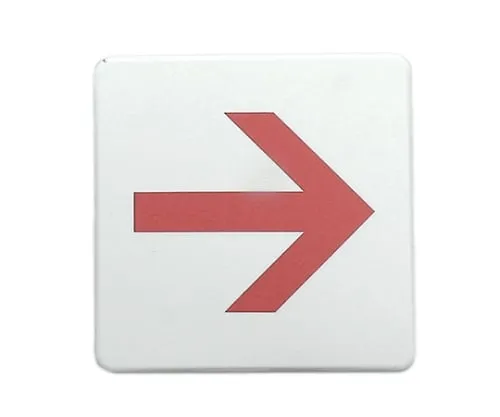 61-7419-43 80 x 80mm White Red Arrow SAB812-3