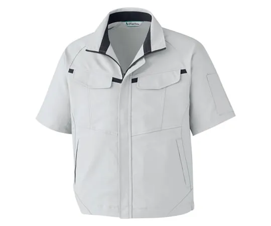 65-1293-25 Work Clothes, VERDEXCEL Short Sleeve Blouson Silver Gray x Charcoal SSS VES661-UE-SSS VES661-UE-SSS