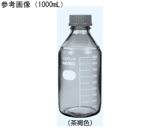 65-8683-95 Heat-Resistant Screw Cap Bottle (Brown), Brown 50 mL 667-50T