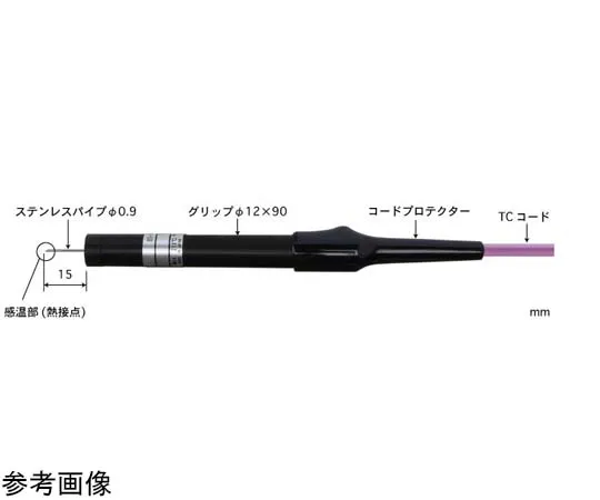 65-3530-34 Pricking Type Temperature Sensor BT Series -200~210°C Response Speed (sec): 0.5 E Type BT-11E-TC1-ASP
