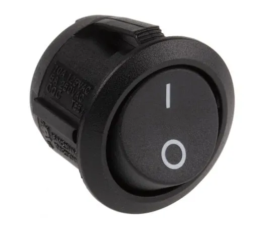 63-4760-71 Arcolectric Single Pole Single Throw (SPST), Latching Rocker Switch Panel Mount R13112AAAA