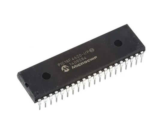 63-4896-02 Microchip PIC18F4620-I/P, 8bit PIC Microcontroller, 40MHz, 1.024 kB, 64 kB Flash, 40-Pin PDIP PIC18F4620-I/P