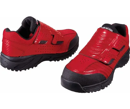 64-0990-94　［Discontinued］Safety Shoes Velcro Red 22.0 cm　S8182
