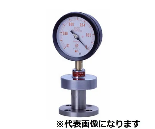 65-3630-26 Diaphragm Type Pressure Gauge Flange Type Diaphragm SUS316L Sealed Liquid Silicon A Type φ100 76φ 0~0.6 PK-5AU100JIS10K-15ARF0.6MPAS25CSUS304
