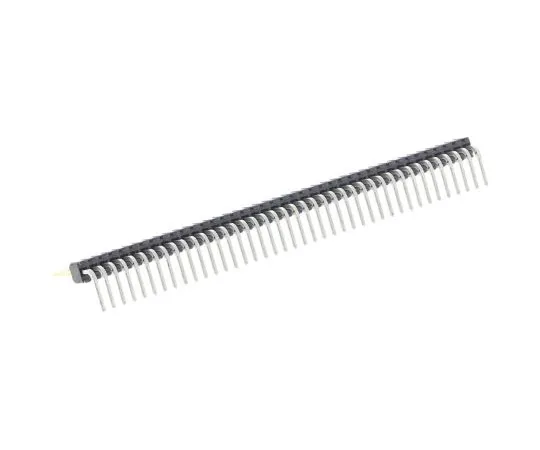 63-4747-04 Samtec TMS, 40 Way, 1 Row, Right Angle Pin Header TMS-140-01-S-S-RA