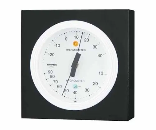 61-6864-87 MONO Temperature/Humidity Meter 88 x 88 x 35mm 165G (Gift Box) Monotone (White) MN-4821