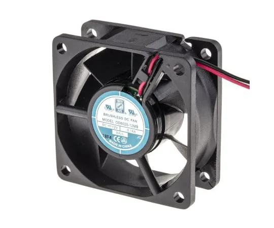 63-4867-39 RS PRO Axial Fan, 60 x 60 x 25mm, 18cfm, 1.7W, 12 V dc 541-4965