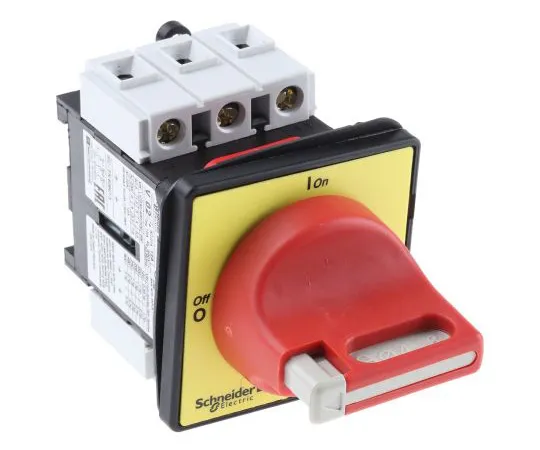 63-4751-64 3 Pole Panel Mount Non F***d Isolator Switch, 12 A, 7.5 kW, IP20, IP65 VCF02