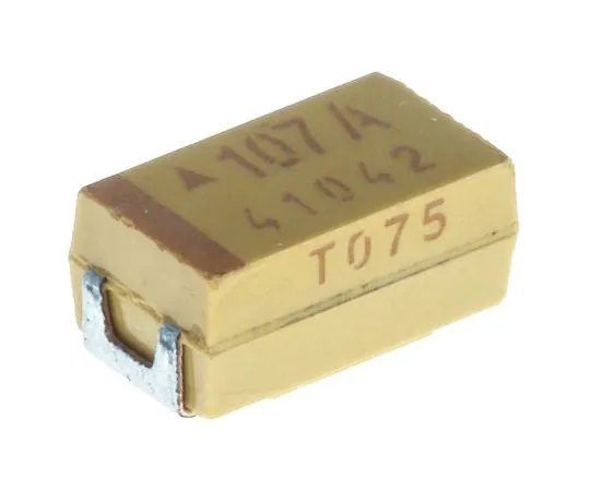 63-4877-06 AVX Tantalum Capacitor 100μF 10V dc MnO2 Solid ±10% Tolerance TPS Series TPSC107K010R0075