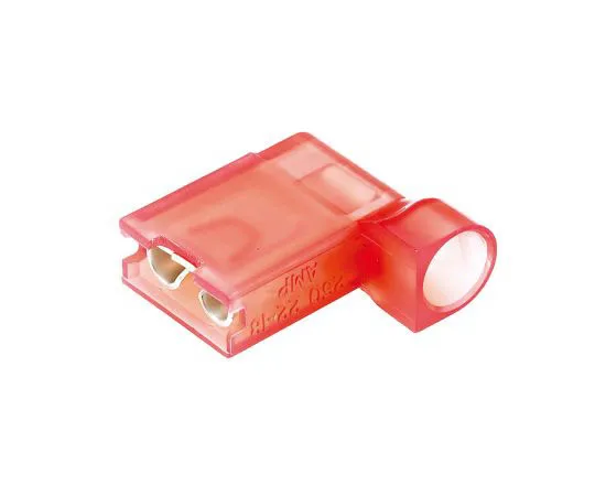 63-4686-90 TE Connectivity Ultra-Fast .250 Series Insulated Crimp Flag Terminal, 0.3mm² to 0.9mm², 22AWG to 18AWG, Red, Tin Plated 2-520129-2