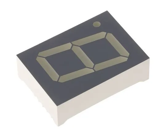 63-4740-54 SA10-21EWA Kingbright 7-Segment LED Display, CA Red 23 mcd RH DP 25.4mm SA10-21EWA