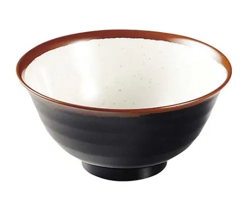 61-6835-62 Melamine Japanese Cabinets Chojiro Kiln Haberi Rice Bowl AN-59 Small W Inner White 2428730