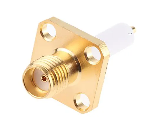 63-4806-17 TE Connectivity Straight 50Ω Flange Mount SMA Connector, Crimp Termination 1-1478968-0