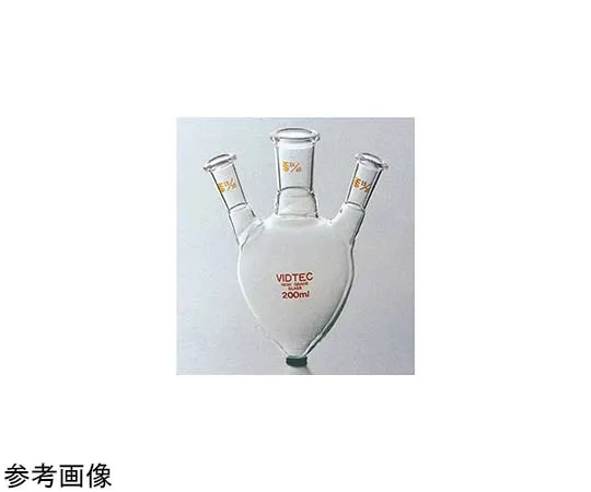 65-6817-44 Transparent Sliding Three-necked Pear-Shaped Flask 100 mL 24/40 Side 15/25 1545-01