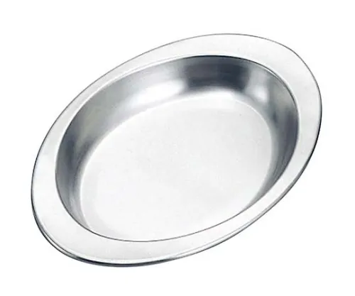 61-6841-82 IKD Eco Clean 18-8 Oval Type School Meal Dish 2280500