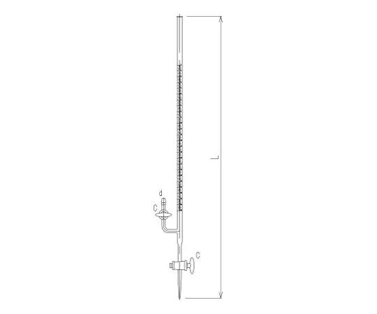 62-2117-95　［Discontinued］Burette Glass Cock　4638-10