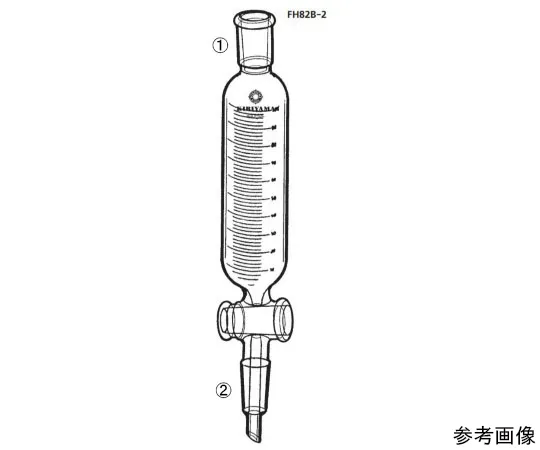 64-1068-77　［Discontinued］Connected Cylindrical Dripping funnel with Scale (main body only)　FH82B-2-1