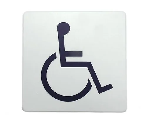 61-7419-47 100 x 100mm White Handicapped Mark SAB1015-3